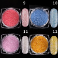 Nail Glitter Feines Pulver 12 Farben Kosmetisches Glanzpulver